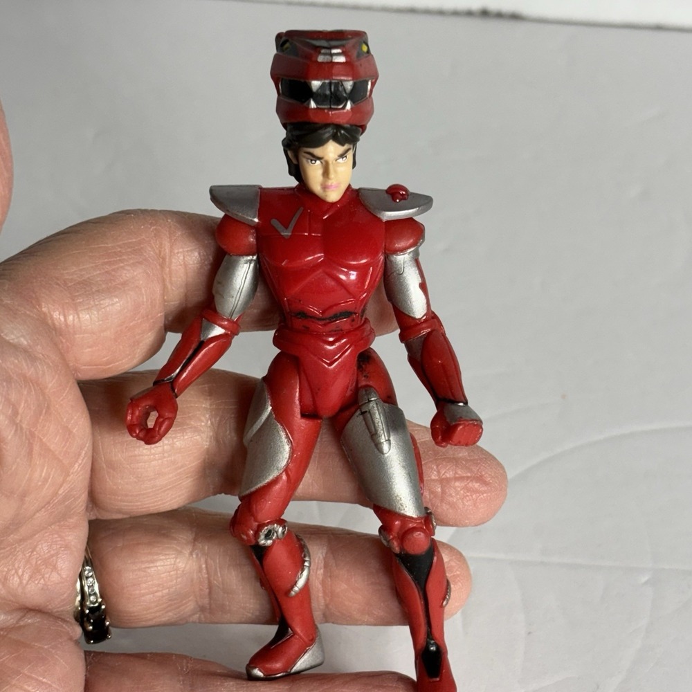 1998 Trendmasters‎ Voltron Lance loose figure w/helmet red lion suit red/silver